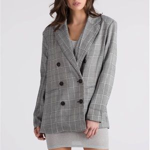 Oversized Plaid Blazer